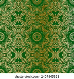 Art seamless ornamental lace pattern. Mandala pattern. Vector.