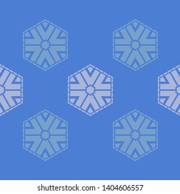 Art seamless pattern. Christmas snowflakes. Multicolored. Simple design. Vector geometric background. Can be used for social media, posters, email, print, ads designs.