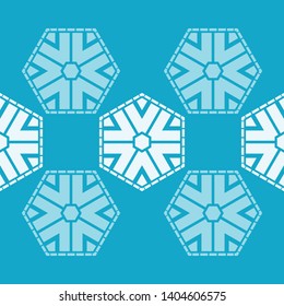 Art seamless pattern. Christmas snowflakes. Multicolored. Simple design. Vector geometric background. Can be used for social media, posters, email, print, ads designs.