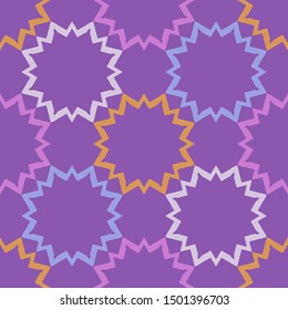 Art seamless pattern. Christmas snowflakes. Multicolored. Simple design. Vector geometric background. Can be used for social media, posters, email, print, ads designs.