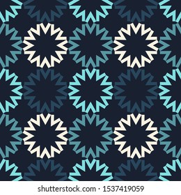 Art seamless pattern. Christmas snowflakes. Simple design. Vector geometric background. Can be used for social media, posters, email, print, ads designs.