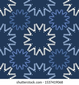 Art seamless pattern. Christmas snowflakes. Simple design. Vector geometric background. Can be used for social media, posters, email, print, ads designs.