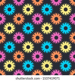 Art seamless pattern. Christmas snowflakes. Simple design. Vector geometric background. Can be used for social media, posters, email, print, ads designs.