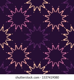 Art seamless pattern. Christmas snowflakes. Simple design. Vector geometric background. Can be used for social media, posters, email, print, ads designs.