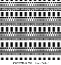 Art seamless pattern. Color - black and white. Simple design. Vector geometric background. Can be used for social media, posters, email, print, ads designs.