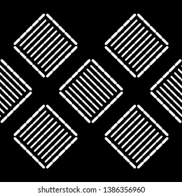 Art seamless pattern. Color - black and white. Simple design. Vector geometric background. Can be used for social media, posters, email, print, ads designs.