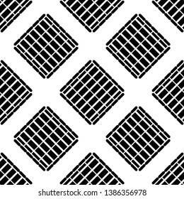 Art seamless pattern. Color - black and white. Simple design. Vector geometric background. Can be used for social media, posters, email, print, ads designs.