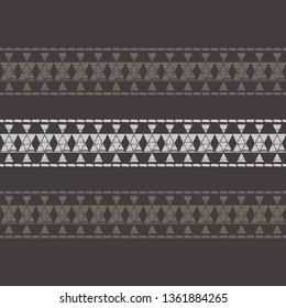 Art seamless pattern. Color - brown. Vector geometric background. Ethnic print. Boho. Traditional ornament. Folk motif. Can be used for social media, posters, email, print, ads designs.