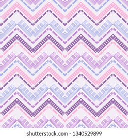 Art seamless pattern. Color - lilac, pink, blue, white. Ethnic print. Boho. Traditional ornament. Folk motif. Can be used for social media, posters, email, print, ads designs.