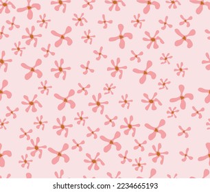 Art seamless pattern design, beautiful floral fabric