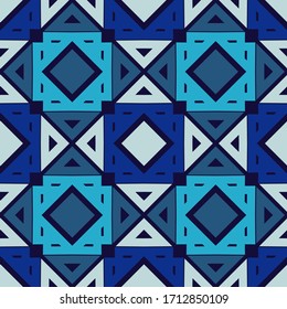 Diseño sin fisuras. Diseño étnico. Motivo popular. Fondo geométrico vectorial. Puede ser usado para medios sociales, afiches, correo electrónico, impresión, diseños de anuncios.
