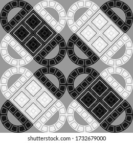 Art seamless pattern. Ethnic design. Folk motif. Vector geometric background. Can be used for social media, posters, email, print, ads designs.