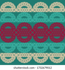 Art seamless pattern. Ethnic design. Folk motif. Vector geometric background. Can be used for social media, posters, email, print, ads designs.