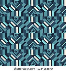 Art seamless pattern. Ethnic design. Folk motif. Vector geometric background. Can be used for social media, posters, email, print, ads designs.