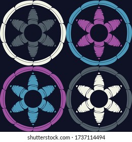 Art seamless pattern. Ethnic design. Folk motif. Vector geometric background. Can be used for social media, posters, email, print, ads designs.