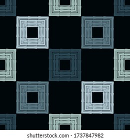 Art seamless pattern. Ethnic design. Grey, white, black. Folk motif. Vector geometric background. Can be used for social media, posters, email, print, ads designs.