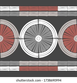 El arte es un patrón impecable. Diseño étnico. Motivo popular. Fondo geométrico vectorial. Se puede usar para medios sociales, afiches, correo electrónico, impresos, diseños de anuncios.