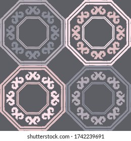 El arte es un patrón impecable. Diseño étnico. Motivo popular. Fondo geométrico vectorial. Se puede usar para medios sociales, afiches, correo electrónico, impresos, diseños de anuncios.