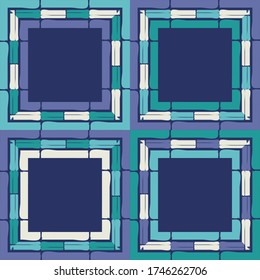 El arte es un patrón impecable. Diseño étnico. Motivo popular. Fondo geométrico vectorial. Se puede usar para medios sociales, afiches, correo electrónico, impresos, diseños de anuncios.