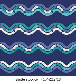 El arte es un patrón impecable. Diseño étnico. Motivo popular. Fondo geométrico vectorial. Se puede usar para medios sociales, afiches, correo electrónico, impresos, diseños de anuncios.