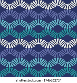 Kunstnahtloses Muster. Ethnisches Design. Volksmotiv. geometrischer Hintergrund des Vektors. Kann für Social Media, Poster, E-Mail, Print, Anzeigen Designs verwendet werden.