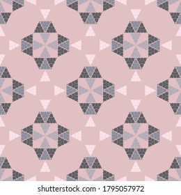 Art seamless pattern. Ethnic design. Folk motif. Vector geometric background. Can be used for social media, posters, email, print, ads designs.