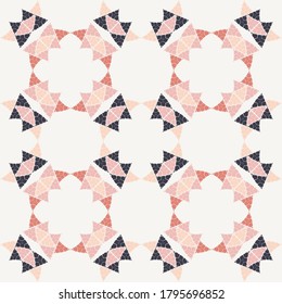 Art seamless pattern. Ethnic design. Folk motif. Vector geometric background. Can be used for social media, posters, email, print, ads designs.
