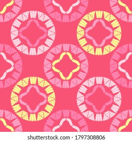 Art seamless pattern. Ethnic design. Folk motif. Vector geometric background. Can be used for social media, posters, email, print, ads designs.