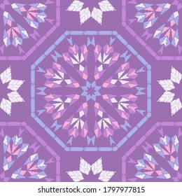 Art seamless pattern. Ethnic design. Folk motif. Vector geometric background. Can be used for social media, posters, email, print, ads designs.