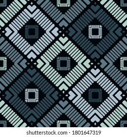 El arte es un patrón impecable. Diseño étnico. Motivo popular. Fondo geométrico vectorial. Se puede usar para medios sociales, afiches, correo electrónico, impresos, diseños de anuncios.