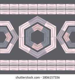 El arte es un patrón impecable. Diseño étnico. Motivo popular. Fondo geométrico vectorial. Se puede usar para medios sociales, afiches, correo electrónico, impresos, diseños de anuncios.