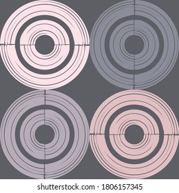 Kunstnahtloses Muster. Ethnisches Design. Folkloremotiv. Vektorgeometrischer Hintergrund. Kann für Social Media, Poster, E-Mail, Print, Werbedesigns verwendet werden.