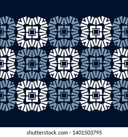 Art seamless pattern. Ethnic figures. Multicolored. Simple design. Vector geometric background. Can be used for social media, posters, email, print, ads designs.