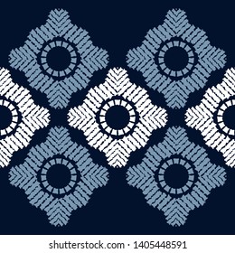 Art seamless pattern. Ethnic figures. Multicolored. Simple design. Vector geometric background. Can be used for social media, posters, email, print, ads designs.