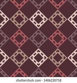 Art seamless pattern. Ethnic figures. Multicolored. Simple design. Vector geometric background. Can be used for social media, posters, email, print, ads designs.