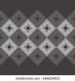 Art seamless pattern. Ethnic figures. Multicolored. Vector geometric background. Can be used for social media, posters, email, print, ads designs.