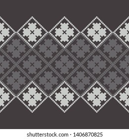 Art seamless pattern. Ethnic figures. Multicolored. Simple design. Vector geometric background. Can be used for social media, posters, email, print, ads designs.