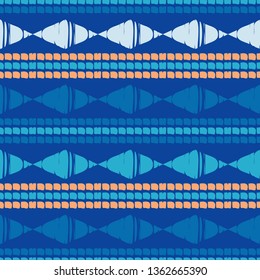 Art seamless pattern. Ethnic print. Boho. Traditional ornament. Folk motif. Vector geometric background.Can be used for social media, posters, email, print, ads designs.