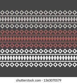 Art seamless pattern. Ethnic print. Boho. Traditional ornament. Folk motif. Vector geometric background. Can be used for social media, posters, email, print, ads designs.