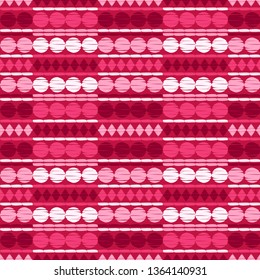Art seamless pattern. Ethnic print. Boho. Traditional ornament. Folk motif. Vector geometric background. Can be used for social media, posters, email, print, ads designs.