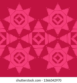 Art seamless pattern. Ethnic print. Multicolored. Boho. Traditional ornament. Folk motif. Vector geometric background. Can be used for social media, posters, email, print, ads designs.