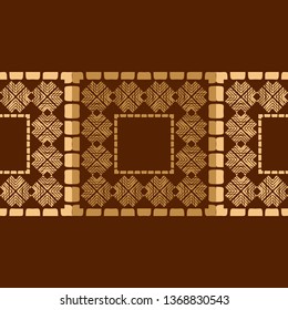 Art seamless pattern. Ethnic print. Multicolored. Boho. Traditional ornament. Folk motif. Vector geometric background. Can be used for social media, posters, email, print, ads designs.