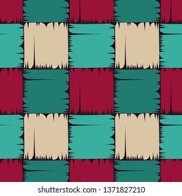 Art seamless pattern. Ethnic print. Multicolored. Boho. Traditional ornament. Folk motif. Vector geometric background. Can be used for social media, posters, email, print, ads designs.