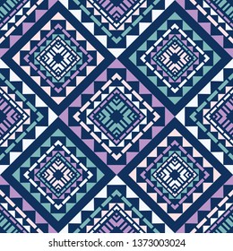 Art seamless pattern. Ethnic print. Multicolored. Boho. Traditional ornament. Folk motif. Vector geometric background. Can be used for social media, posters, email, print, ads designs.