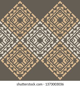 Art seamless pattern. Ethnic print. Multicolored. Boho. Traditional ornament. Folk motif. Vector geometric background. Can be used for social media, posters, email, print, ads designs.