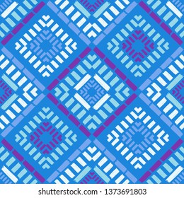 Art seamless pattern. Ethnic print. Multicolored. Boho. Traditional ornament. Folk motif. Vector geometric background. Can be used for social media, posters, email, print, ads designs.