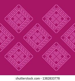 Art seamless pattern. Ethnic print. Multicolored. Boho. Traditional ornament. Folk motif. Vector geometric background. Can be used for social media, posters, email, print, ads designs.