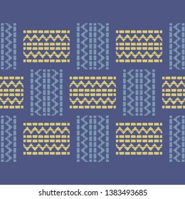 Art seamless pattern. Ethnic print. Multicolored. Boho. Traditional ornament. Folk motif. Vector geometric background. Can be used for social media, posters, email, print, ads designs.