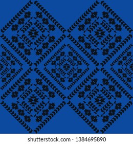 Art seamless pattern. Ethnic print. Multicolored. Boho. Traditional ornament. Folk motif. Vector geometric background. Can be used for social media, posters, email, print, ads designs.