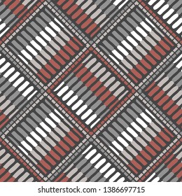 Art seamless pattern. Ethnic print. Multicolored. Boho. Traditional ornament. Folk motif. Vector geometric background. Can be used for social media, posters, email, print, ads designs.